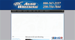 Desktop Screenshot of bcautowrecking.com